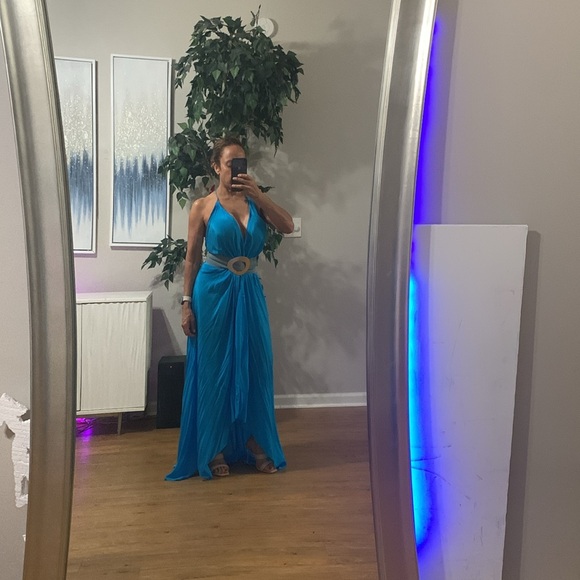 Aqua Maxi Gown – Colors of Fashion, NWT - Picture 15 of 15